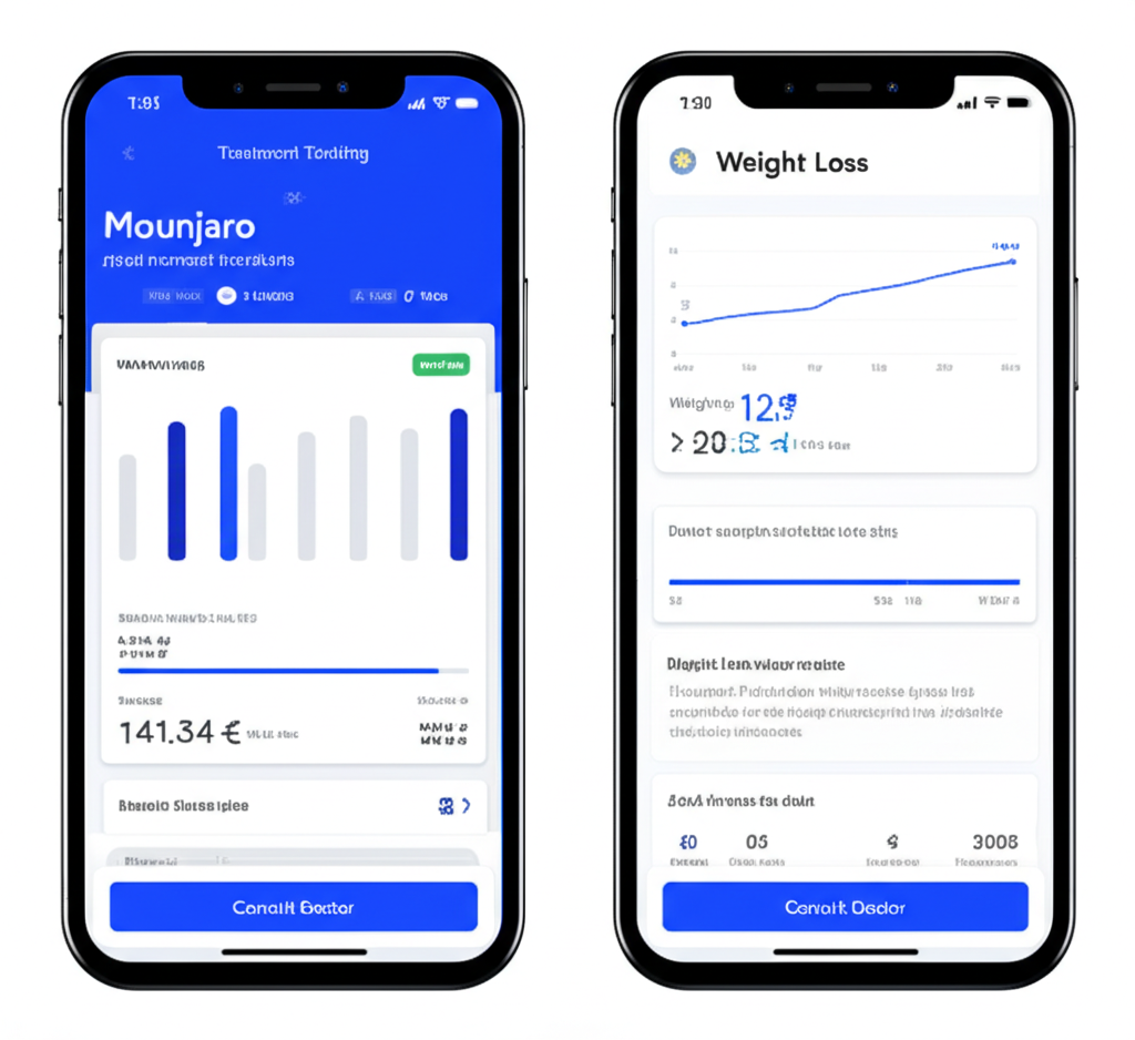 App móvil Mounjaro - Seguimiento médico